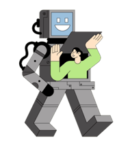Clevry transparent robot